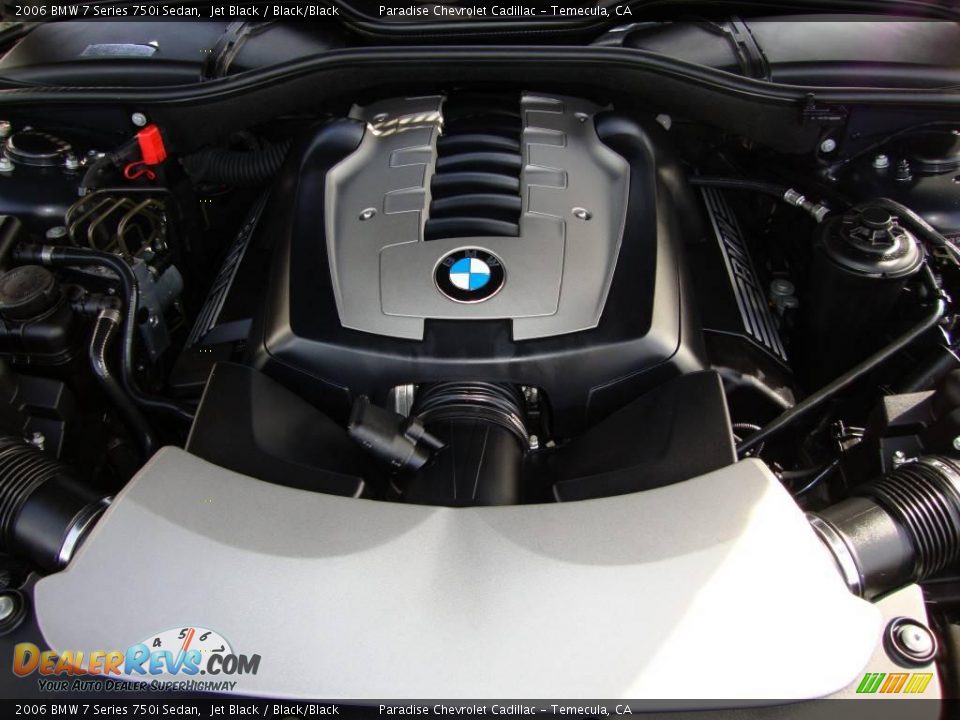 2006 BMW 7 Series 750i Sedan Jet Black / Black/Black Photo #6