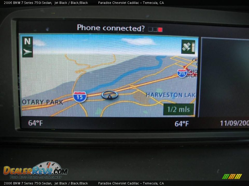 2006 BMW 7 Series 750i Sedan Jet Black / Black/Black Photo #9
