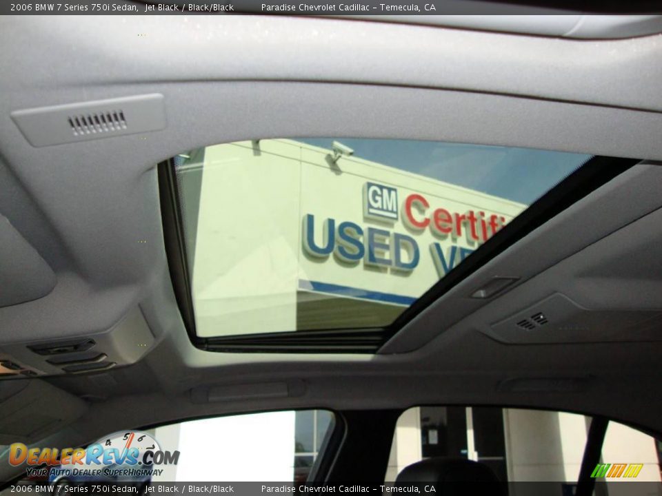 2006 BMW 7 Series 750i Sedan Jet Black / Black/Black Photo #10