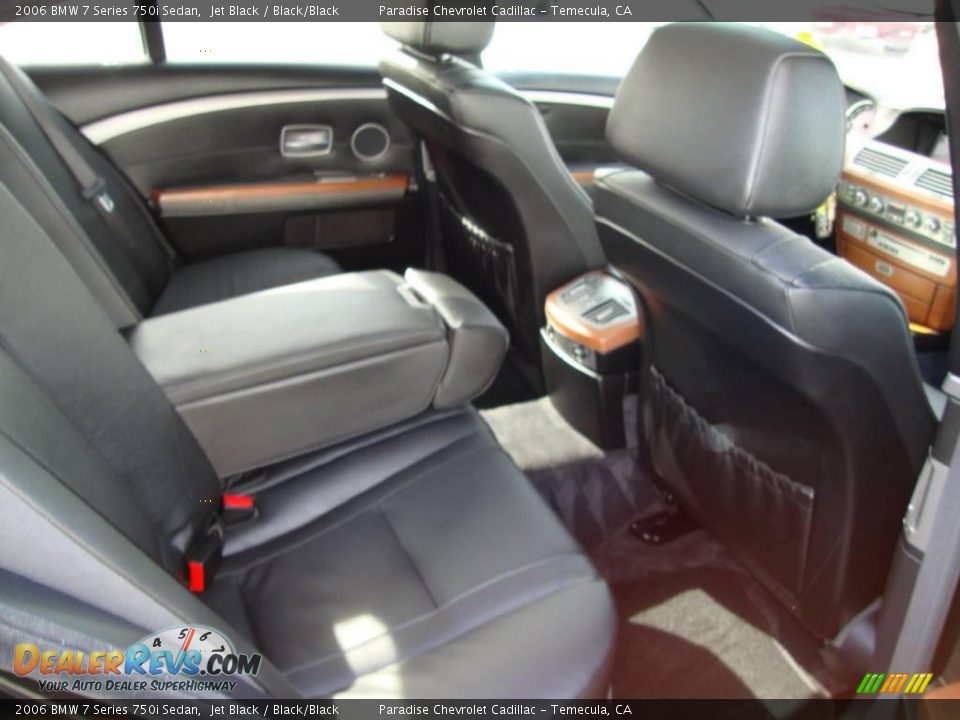 2006 BMW 7 Series 750i Sedan Jet Black / Black/Black Photo #13