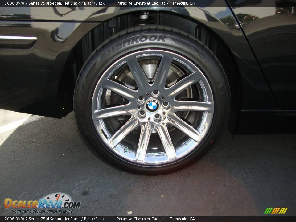 2006 BMW 7 Series 750i Sedan Jet Black / Black/Black Photo #15