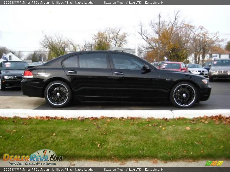 2006 BMW 7 Series 750Li Sedan Jet Black / Black Nasca Leather Photo #2