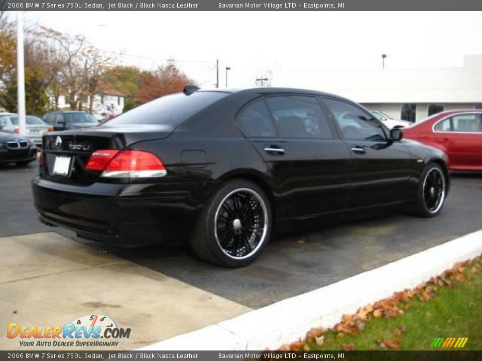 2006 BMW 7 Series 750Li Sedan Jet Black / Black Nasca Leather Photo #3