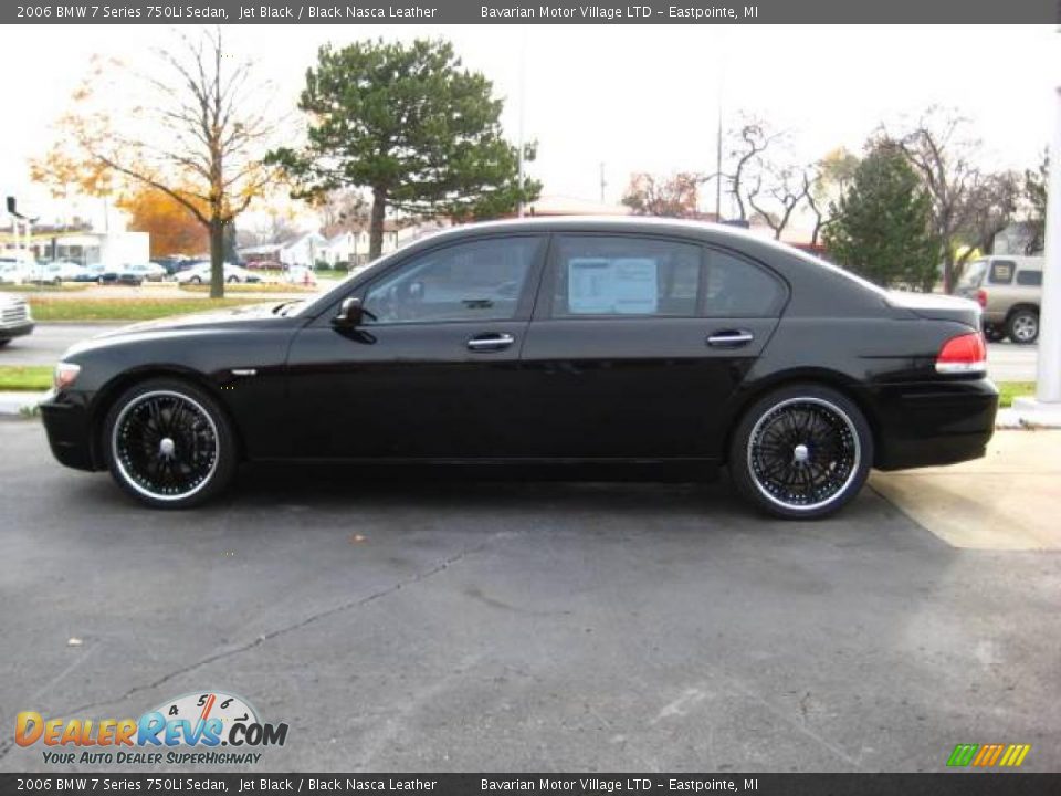 2006 BMW 7 Series 750Li Sedan Jet Black / Black Nasca Leather Photo #6