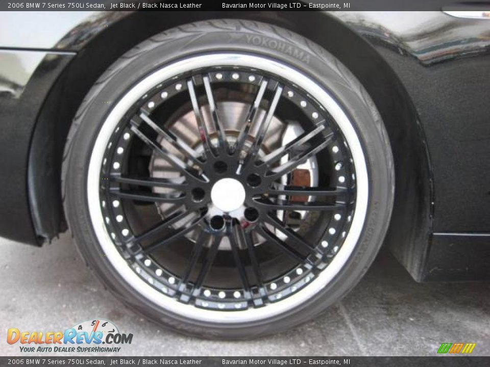 2006 BMW 7 Series 750Li Sedan Jet Black / Black Nasca Leather Photo #8