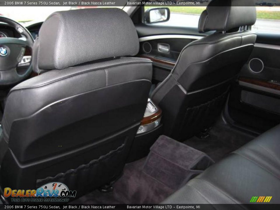 2006 BMW 7 Series 750Li Sedan Jet Black / Black Nasca Leather Photo #13