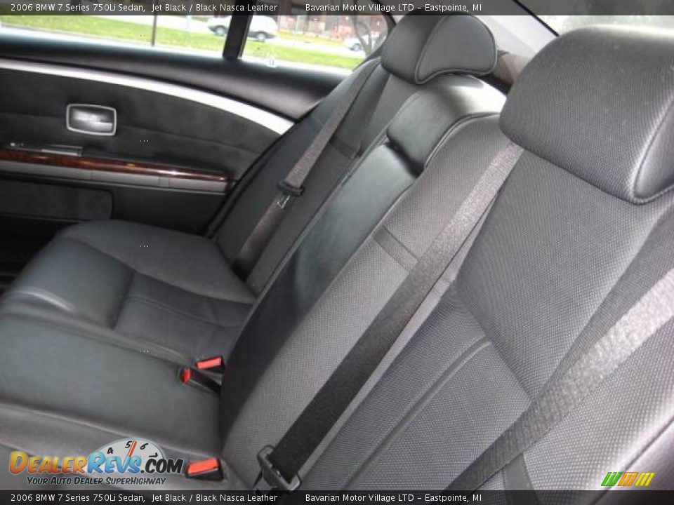 2006 BMW 7 Series 750Li Sedan Jet Black / Black Nasca Leather Photo #14
