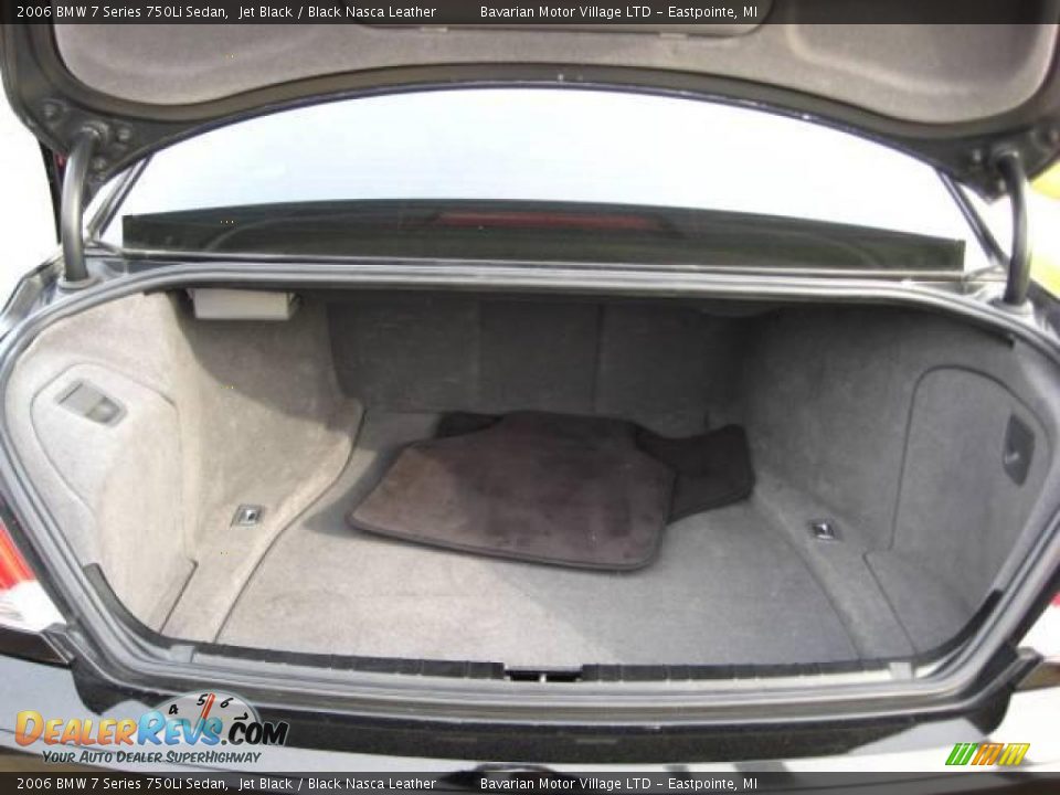 2006 BMW 7 Series 750Li Sedan Jet Black / Black Nasca Leather Photo #15