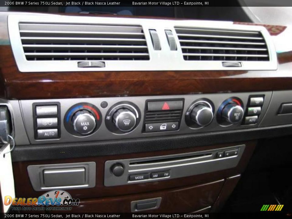 2006 BMW 7 Series 750Li Sedan Jet Black / Black Nasca Leather Photo #17