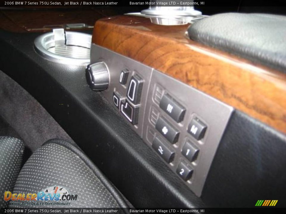 2006 BMW 7 Series 750Li Sedan Jet Black / Black Nasca Leather Photo #18
