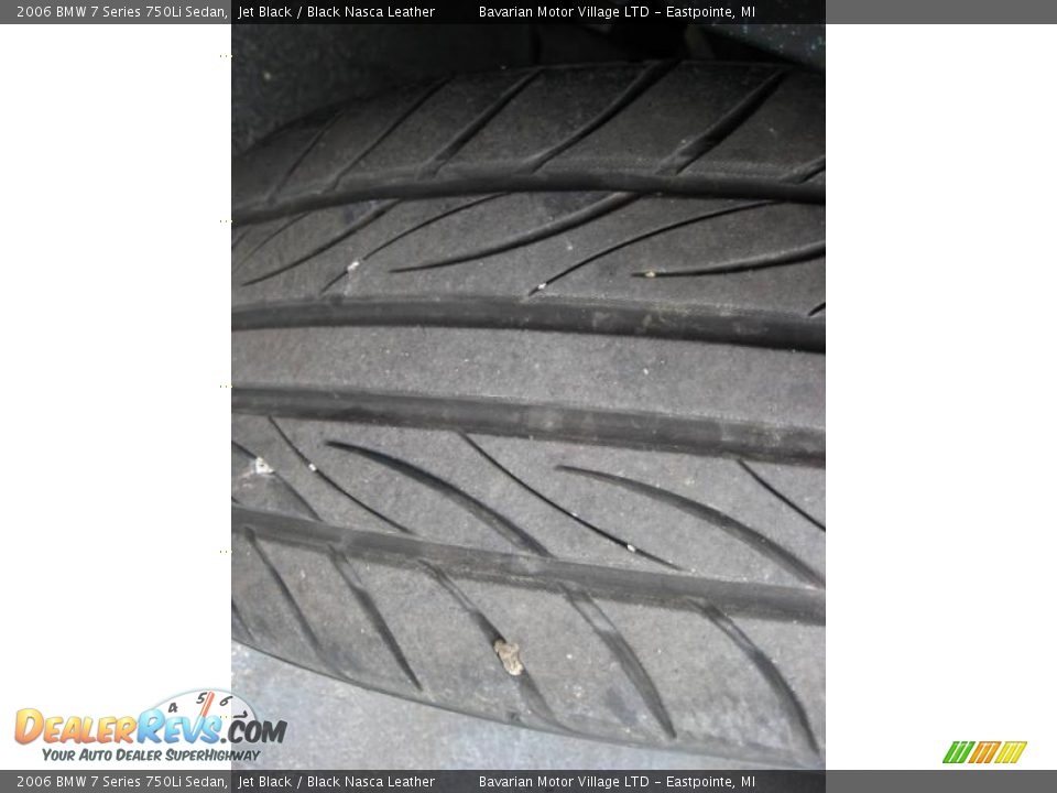 2006 BMW 7 Series 750Li Sedan Jet Black / Black Nasca Leather Photo #25