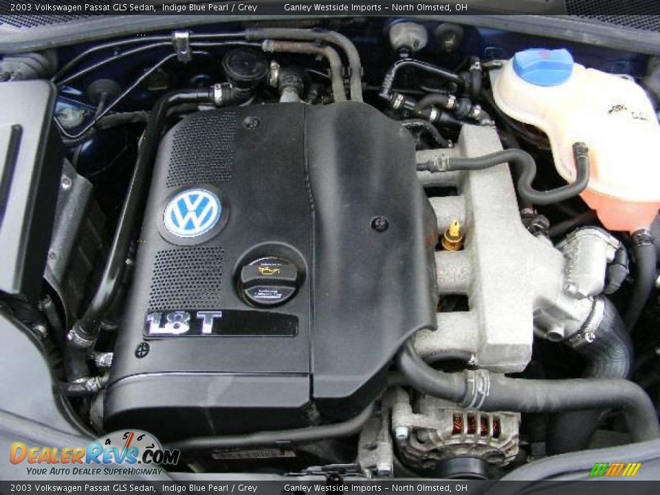 2003 Volkswagen Passat GLS Sedan Indigo Blue Pearl / Grey Photo #23