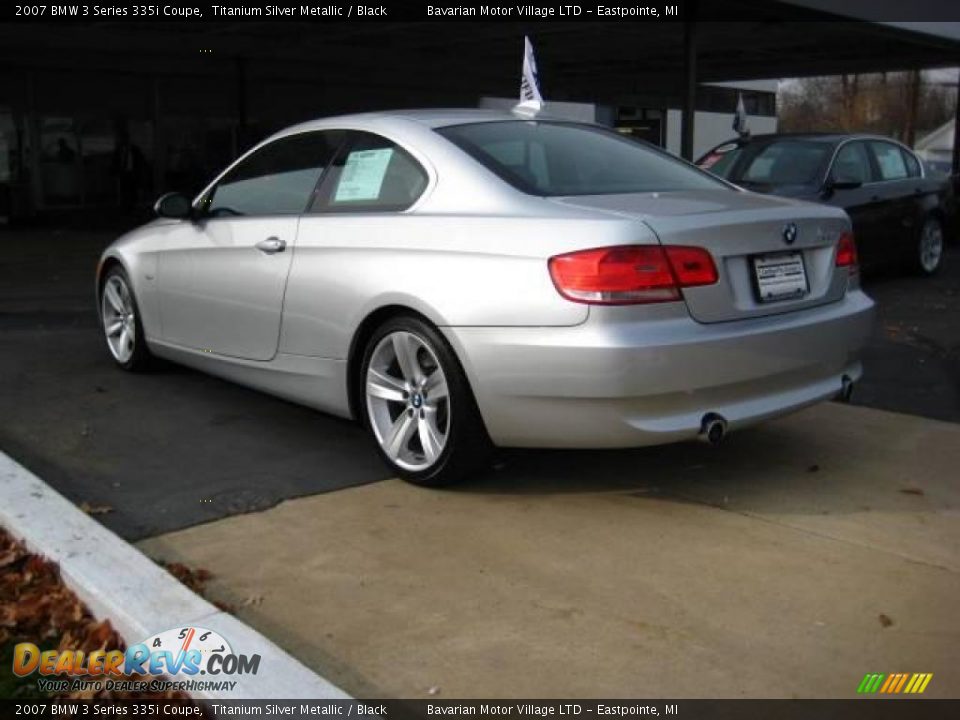 2007 BMW 3 Series 335i Coupe Titanium Silver Metallic / Black Photo #3
