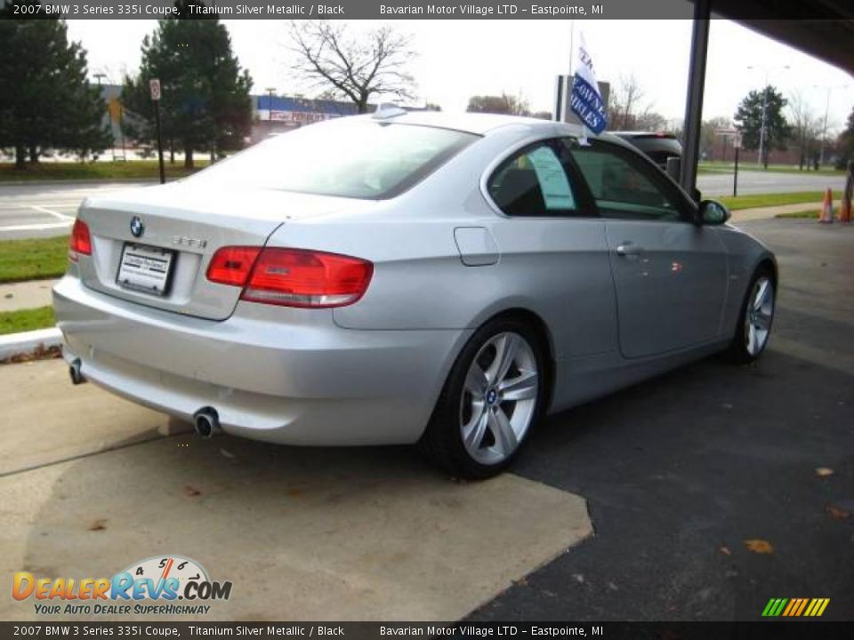 2007 BMW 3 Series 335i Coupe Titanium Silver Metallic / Black Photo #5