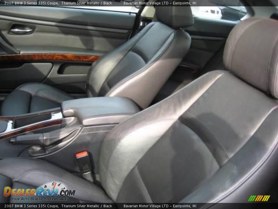 2007 BMW 3 Series 335i Coupe Titanium Silver Metallic / Black Photo #11