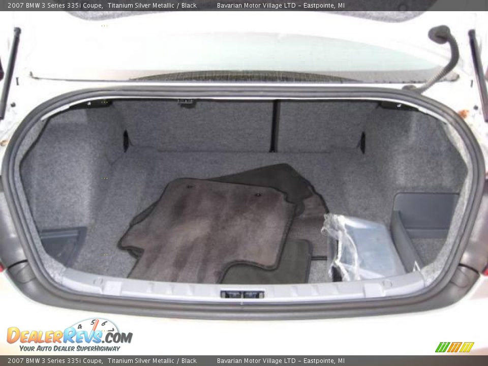 2007 BMW 3 Series 335i Coupe Titanium Silver Metallic / Black Photo #13