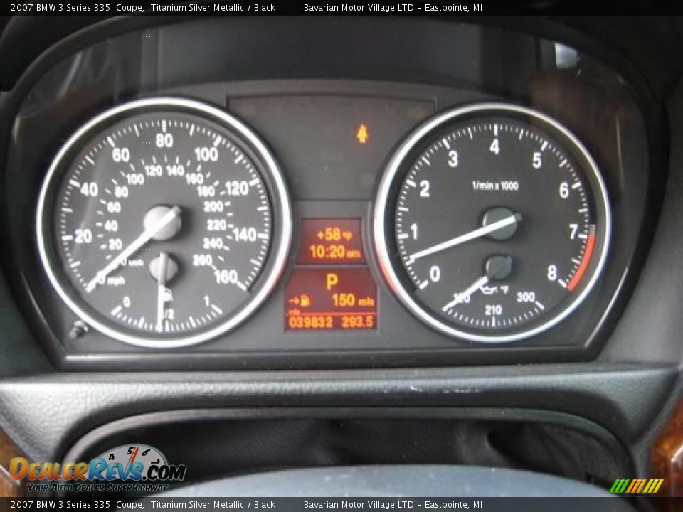 2007 BMW 3 Series 335i Coupe Titanium Silver Metallic / Black Photo #20