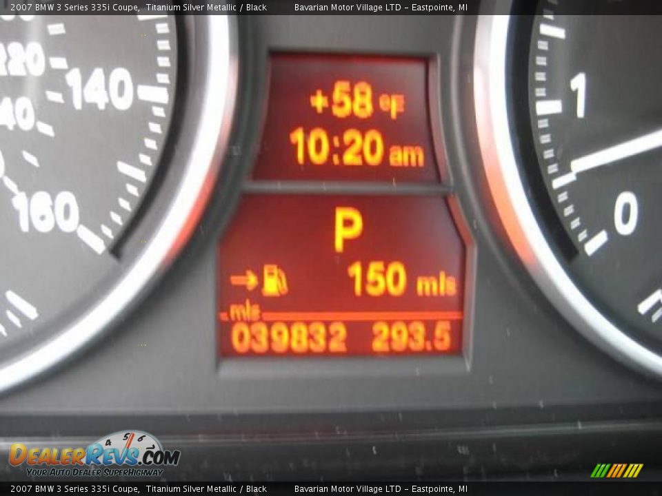 2007 BMW 3 Series 335i Coupe Titanium Silver Metallic / Black Photo #21