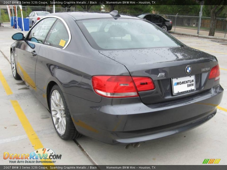 2007 BMW 3 Series 328i Coupe Sparkling Graphite Metallic / Black Photo #2