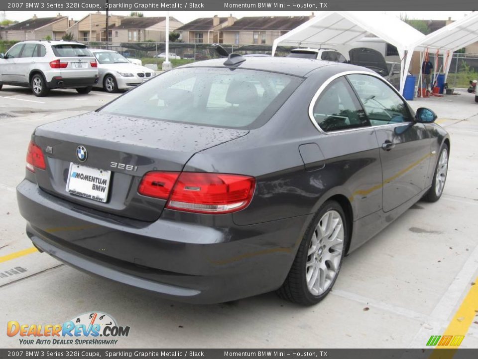 2007 BMW 3 Series 328i Coupe Sparkling Graphite Metallic / Black Photo #3