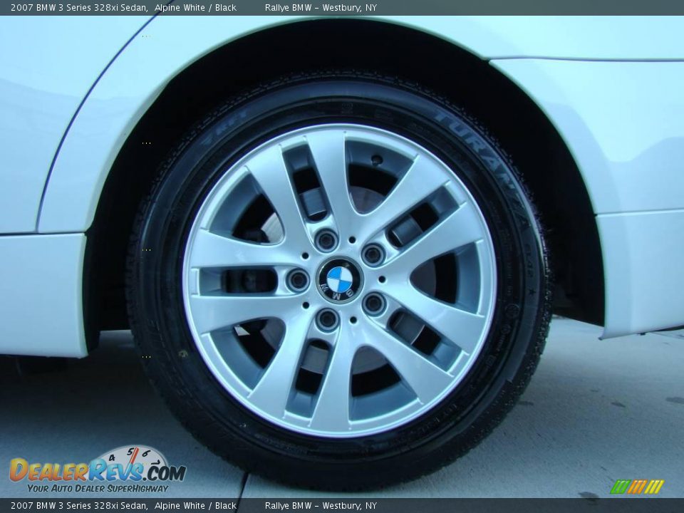 2007 BMW 3 Series 328xi Sedan Alpine White / Black Photo #6