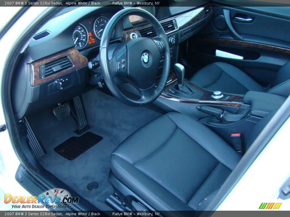 2007 BMW 3 Series 328xi Sedan Alpine White / Black Photo #10