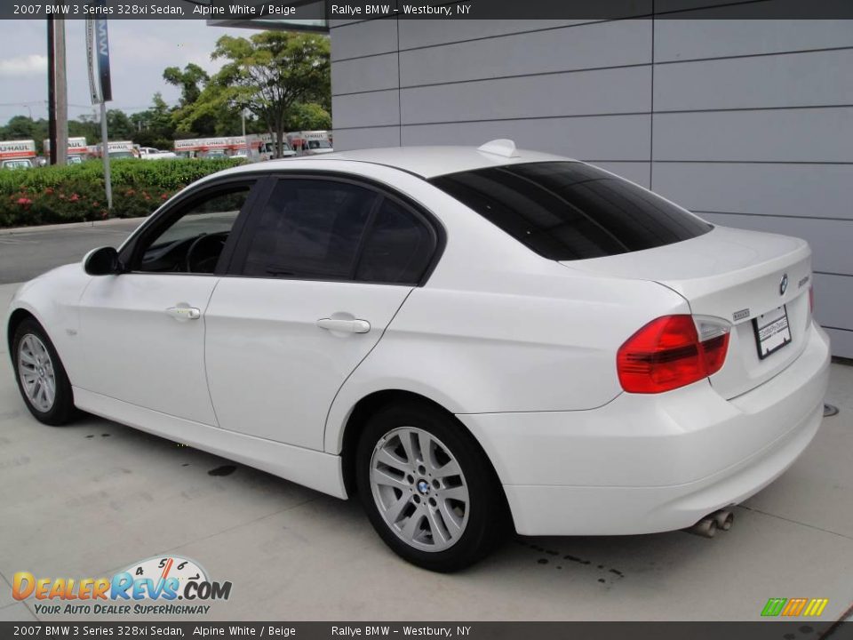 2007 BMW 3 Series 328xi Sedan Alpine White / Beige Photo #4