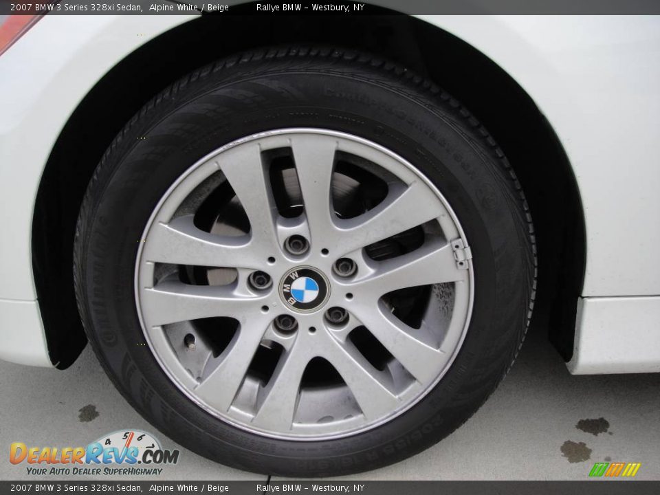 2007 BMW 3 Series 328xi Sedan Alpine White / Beige Photo #7