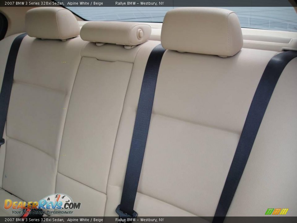 2007 BMW 3 Series 328xi Sedan Alpine White / Beige Photo #12