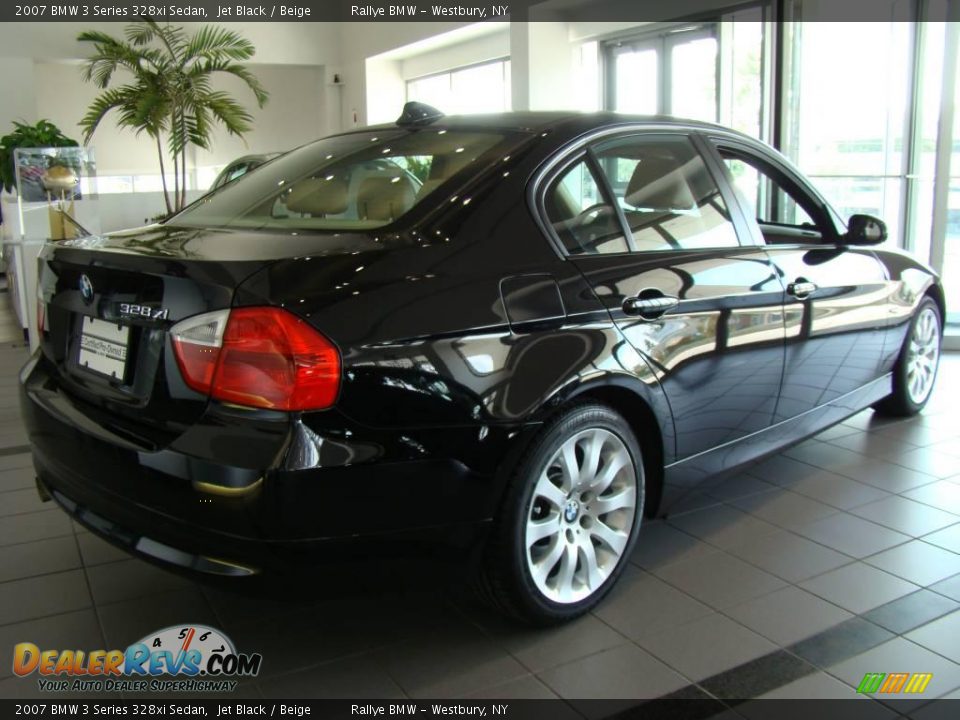 2007 BMW 3 Series 328xi Sedan Jet Black / Beige Photo #3