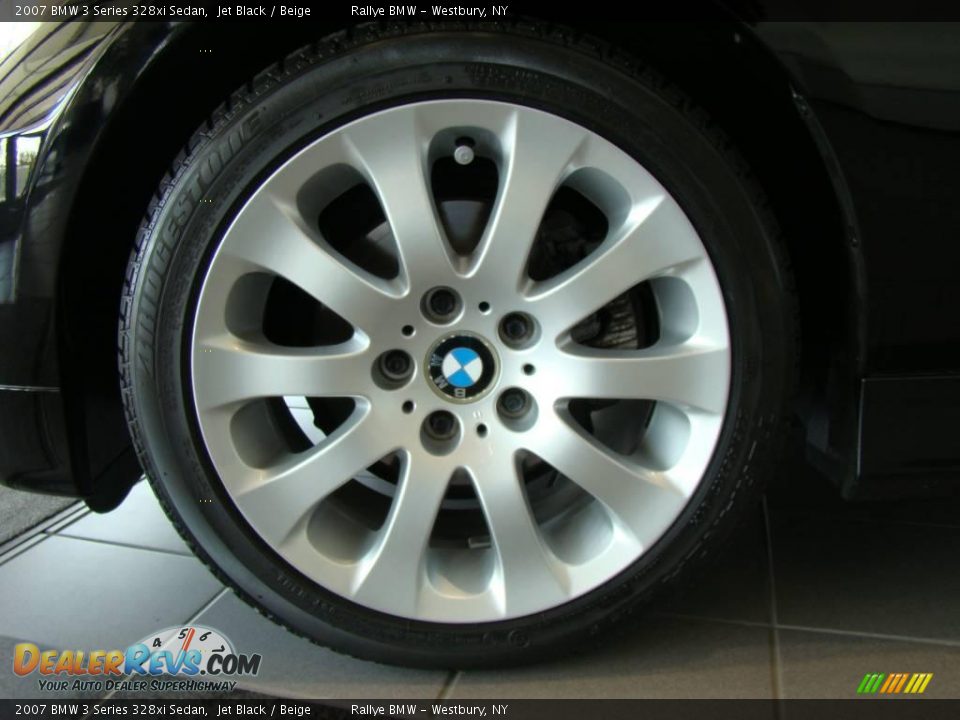 2007 BMW 3 Series 328xi Sedan Jet Black / Beige Photo #5