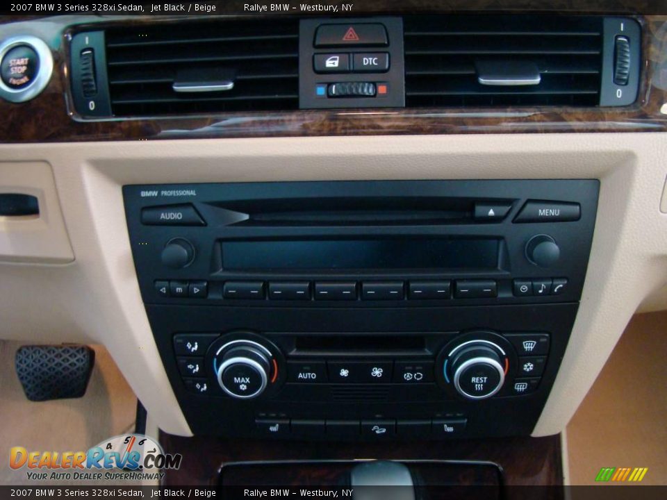 2007 BMW 3 Series 328xi Sedan Jet Black / Beige Photo #13