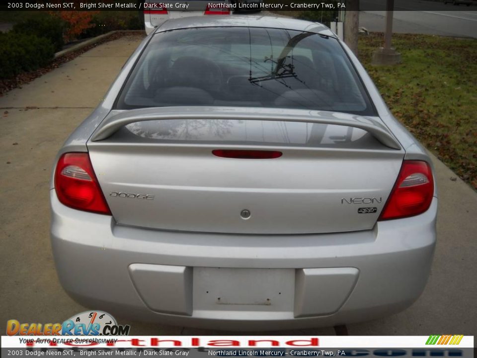 2003 Dodge Neon SXT Bright Silver Metallic / Dark Slate Gray Photo #3