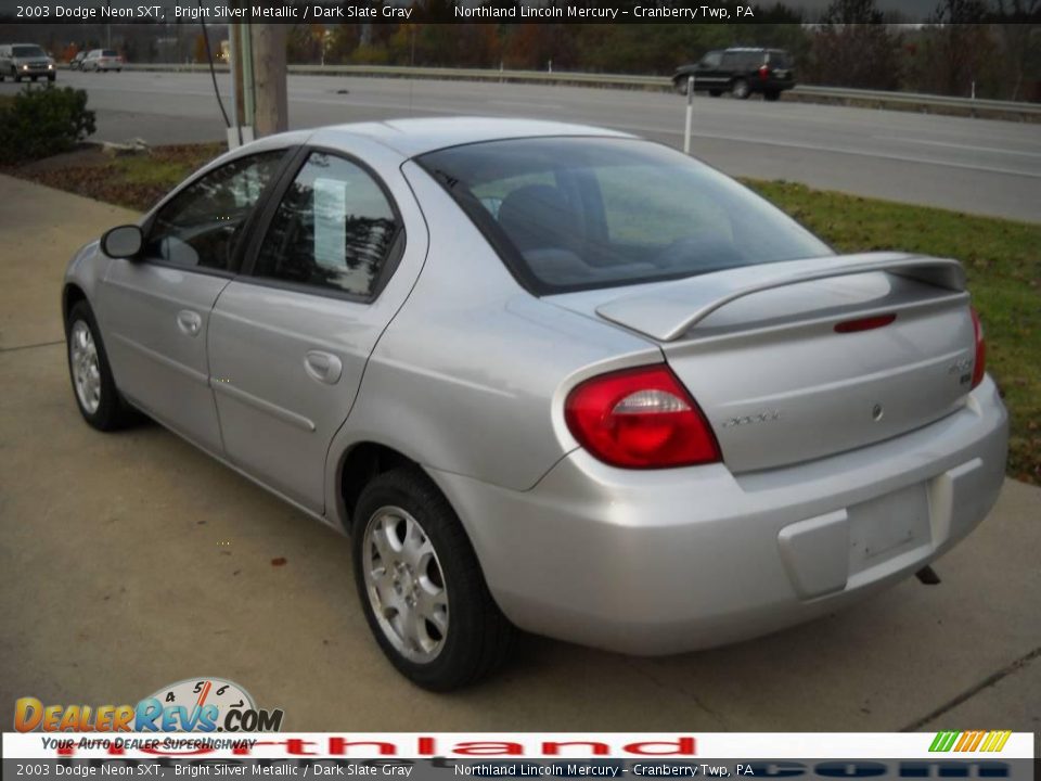 2003 Dodge Neon SXT Bright Silver Metallic / Dark Slate Gray Photo #4