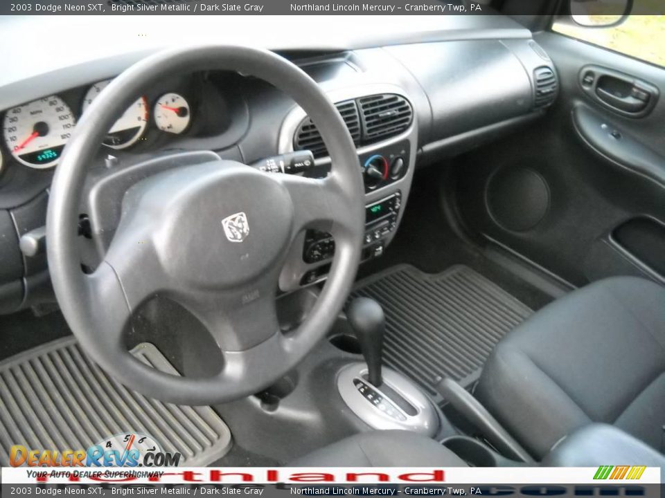 2003 Dodge Neon SXT Bright Silver Metallic / Dark Slate Gray Photo #7