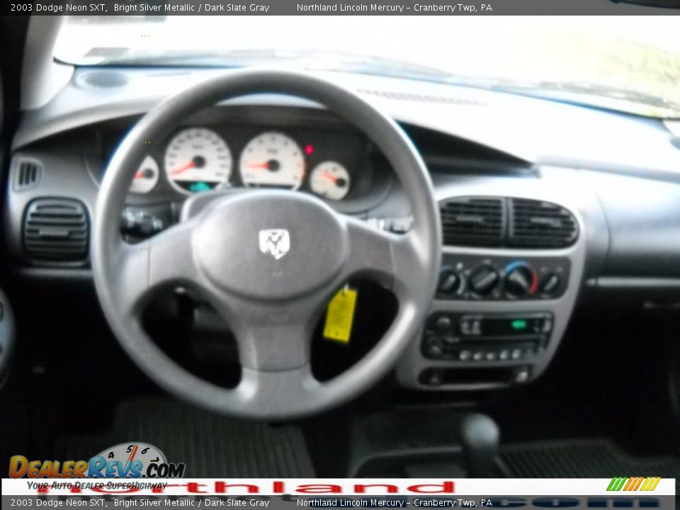 2003 Dodge Neon SXT Bright Silver Metallic / Dark Slate Gray Photo #11