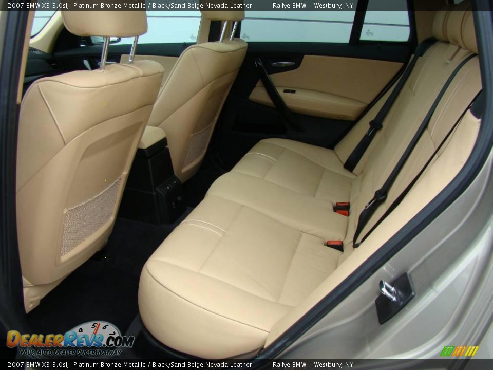 2007 BMW X3 3.0si Platinum Bronze Metallic / Black/Sand Beige Nevada Leather Photo #11