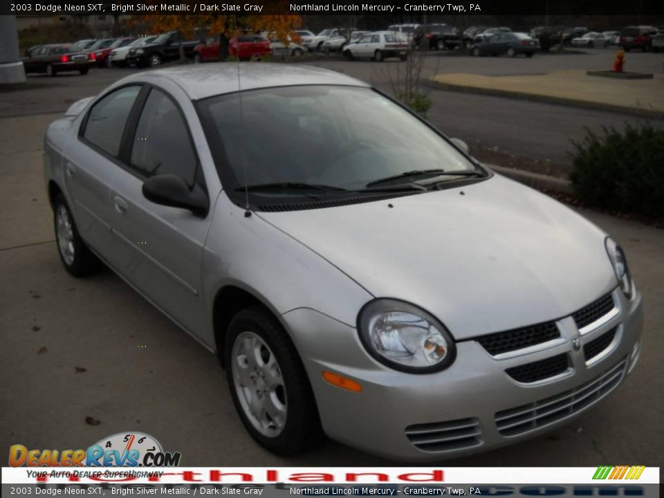 2003 Dodge Neon SXT Bright Silver Metallic / Dark Slate Gray Photo #16