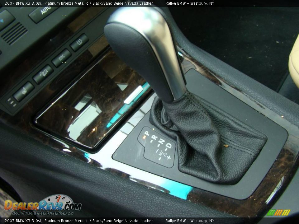 2007 BMW X3 3.0si Platinum Bronze Metallic / Black/Sand Beige Nevada Leather Photo #13