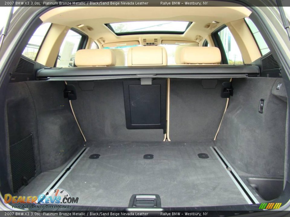 2007 BMW X3 3.0si Platinum Bronze Metallic / Black/Sand Beige Nevada Leather Photo #14