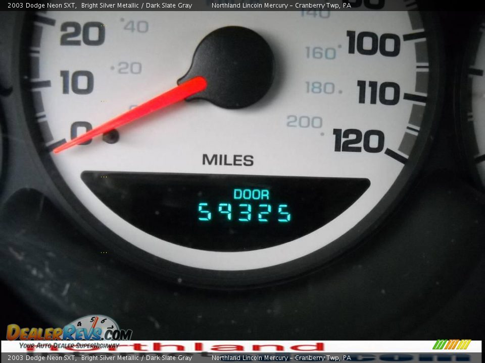 2003 Dodge Neon SXT Bright Silver Metallic / Dark Slate Gray Photo #20