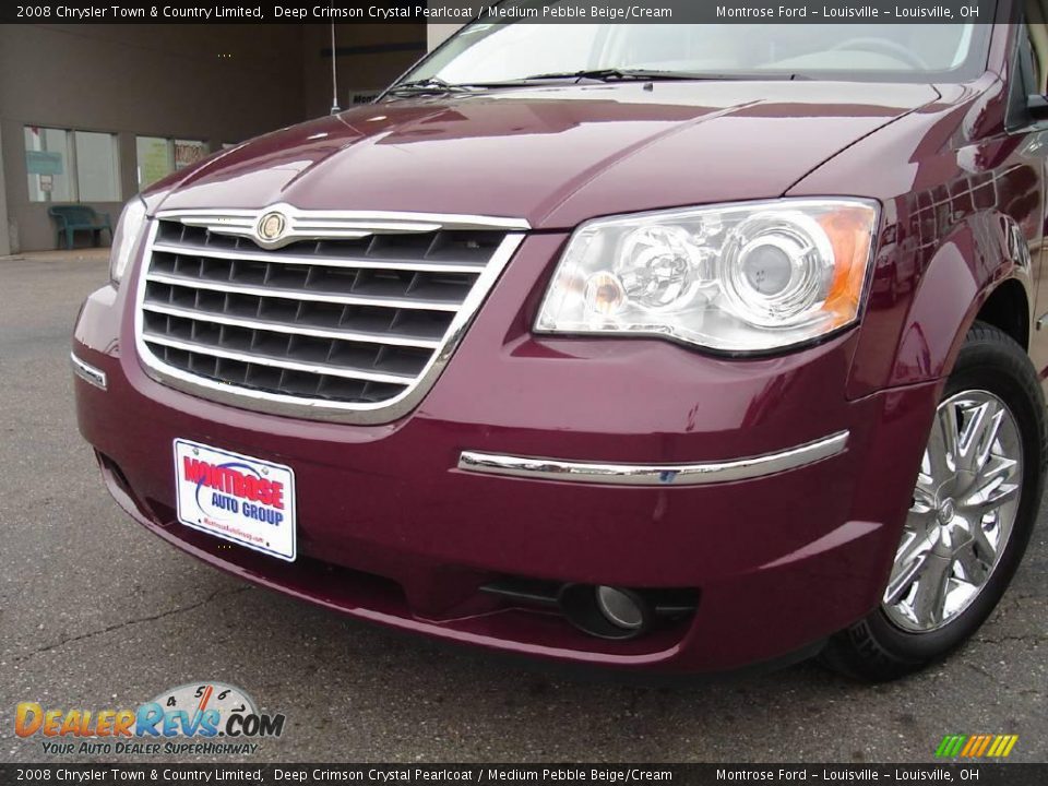 2008 Chrysler Town & Country Limited Deep Crimson Crystal Pearlcoat / Medium Pebble Beige/Cream Photo #9