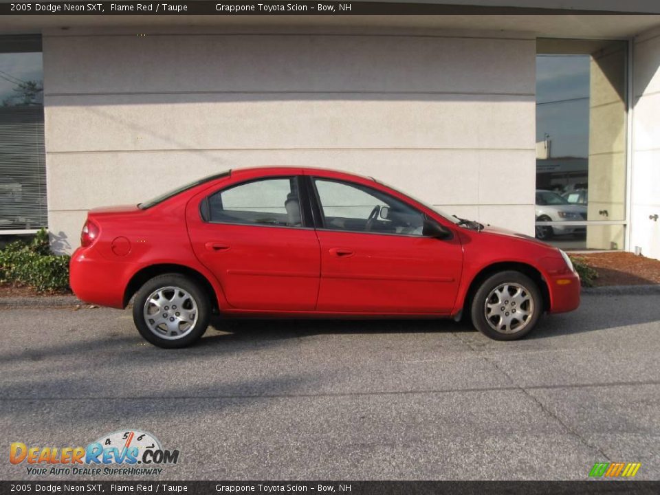 2005 Dodge Neon SXT Flame Red / Taupe Photo #2