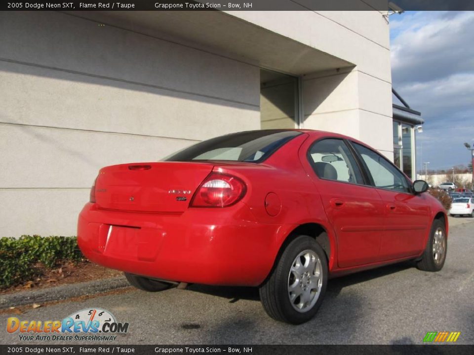 2005 Dodge Neon SXT Flame Red / Taupe Photo #3