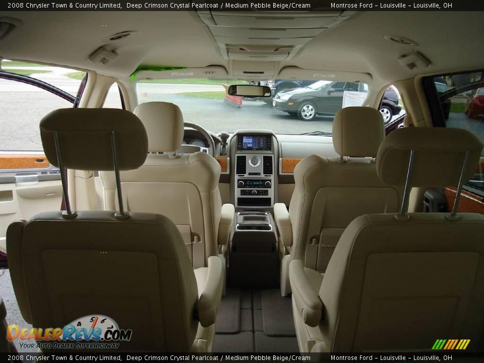 2008 Chrysler Town & Country Limited Deep Crimson Crystal Pearlcoat / Medium Pebble Beige/Cream Photo #19