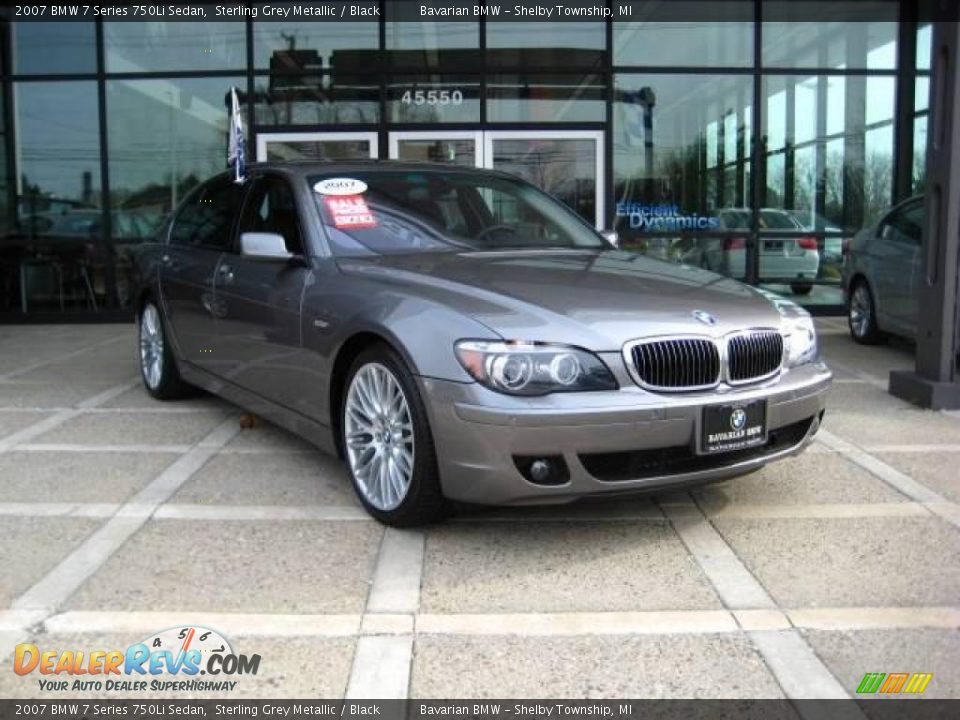 2007 BMW 7 Series 750Li Sedan Sterling Grey Metallic / Black Photo #1