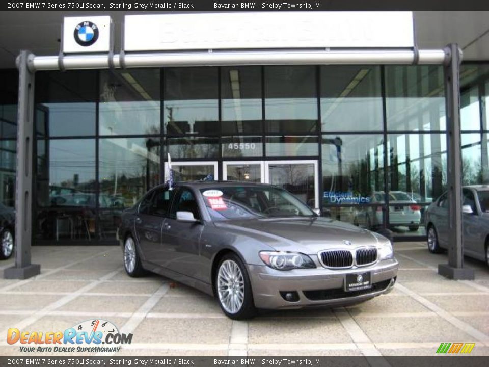 2007 BMW 7 Series 750Li Sedan Sterling Grey Metallic / Black Photo #2