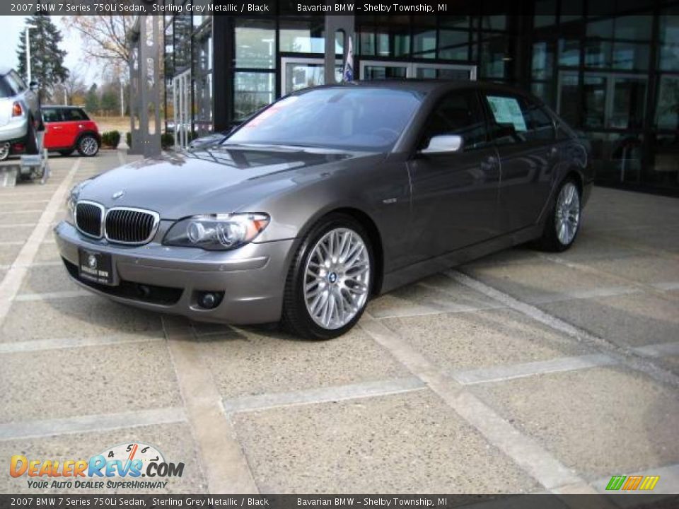 2007 BMW 7 Series 750Li Sedan Sterling Grey Metallic / Black Photo #4