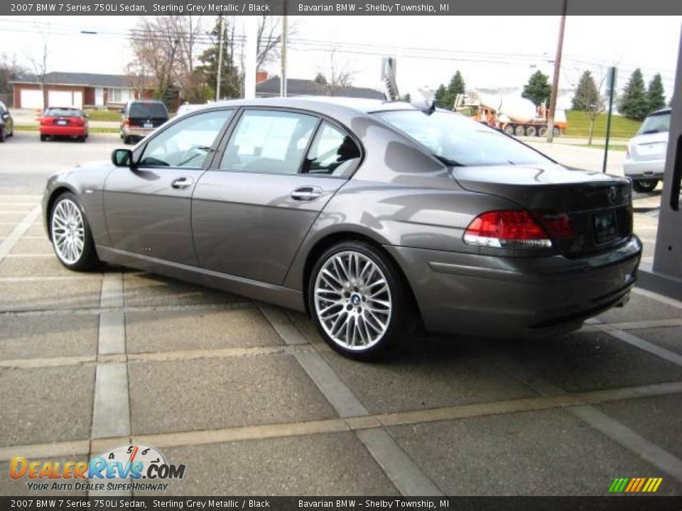 2007 BMW 7 Series 750Li Sedan Sterling Grey Metallic / Black Photo #6