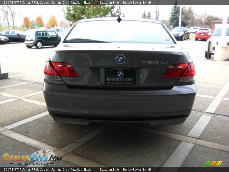 2007 BMW 7 Series 750Li Sedan Sterling Grey Metallic / Black Photo #7